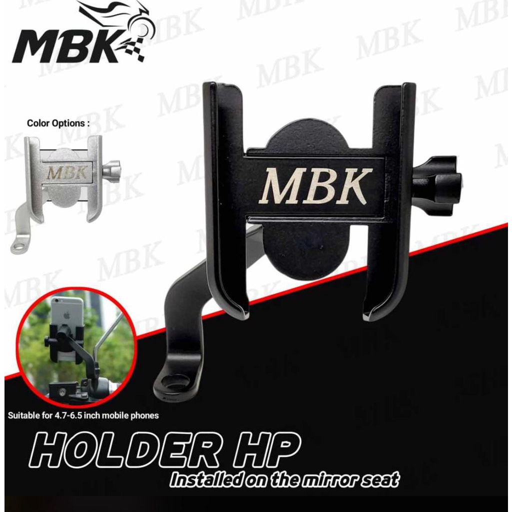 HOLDER HP BREKET bracket SPION MOTOR CNC IMPORT besi UNIVERSAL UNTUK motor honda yamaha suzuki kawasaki vario mio beat nmax xmax lexi aerox adv pcx vixion FU ninja lexi fino spacy scoopy m3 mio j xride xeon dll