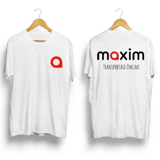 MAXIM - Kaos Driver Online MAXIM Combed Adem dan lembut/T-Shirt MAXIM Premium Best Seller