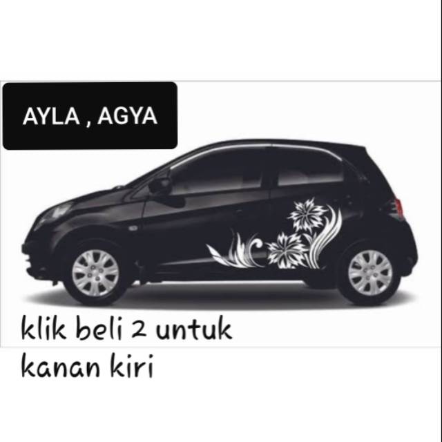 Sticker mobil  daihatsu ayla agya  sticker mobil  ayla agya  