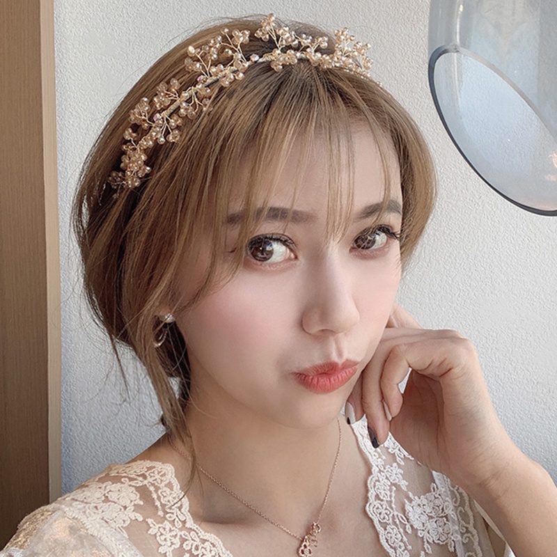 Crystal Beads Headband Women Girls Headdress Hairband