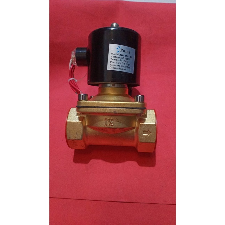 solenoid valve 1,5 inch kuningan ac 220v