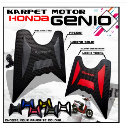 Karpet Motor Genio / Karpet Genio / Aksesoris Genio / karpet motor genio 2021 / Pijakan Kaki Genio