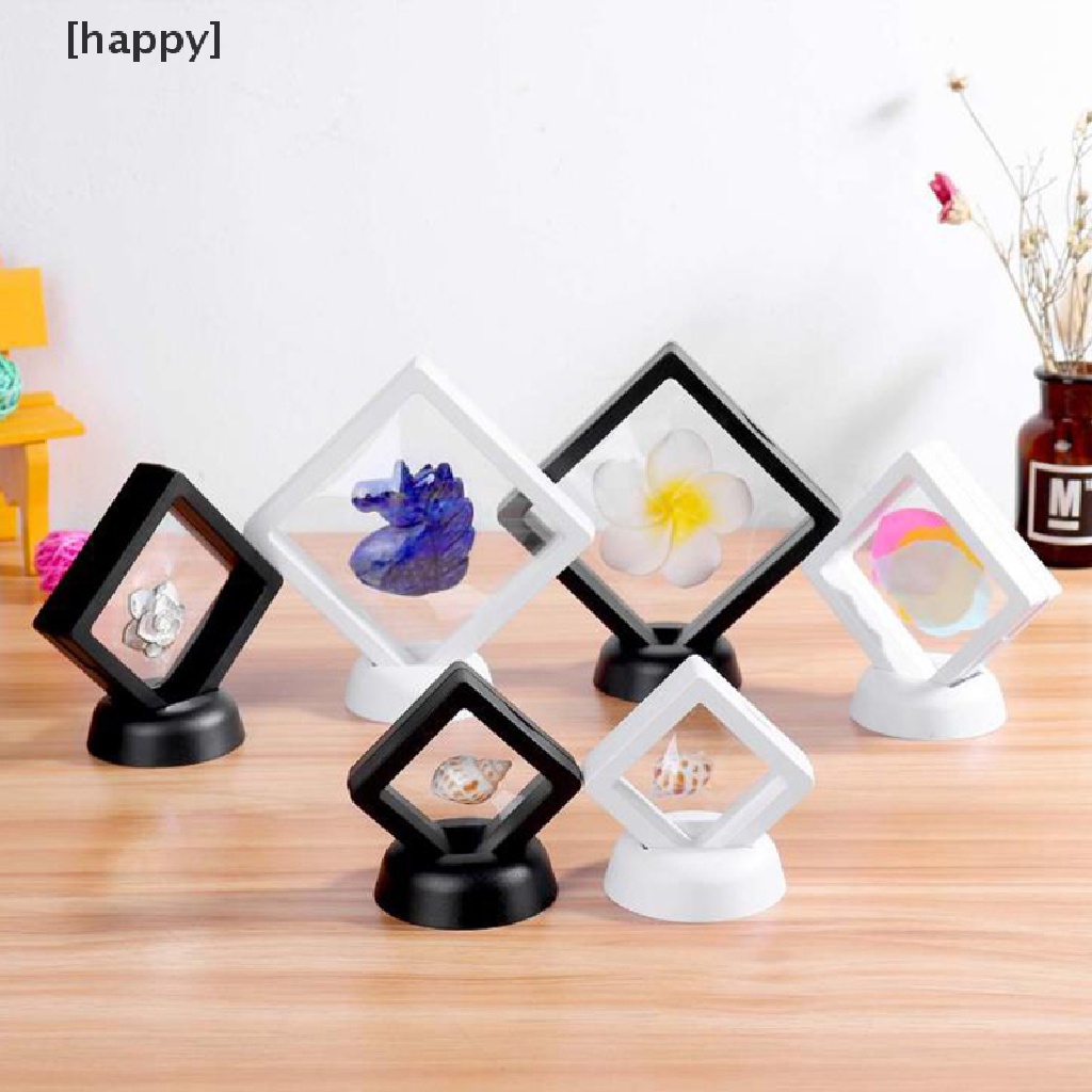 Ha Kotak Display Perhiasan / Koin Bentuk Persegi 3D Dengan Stand
