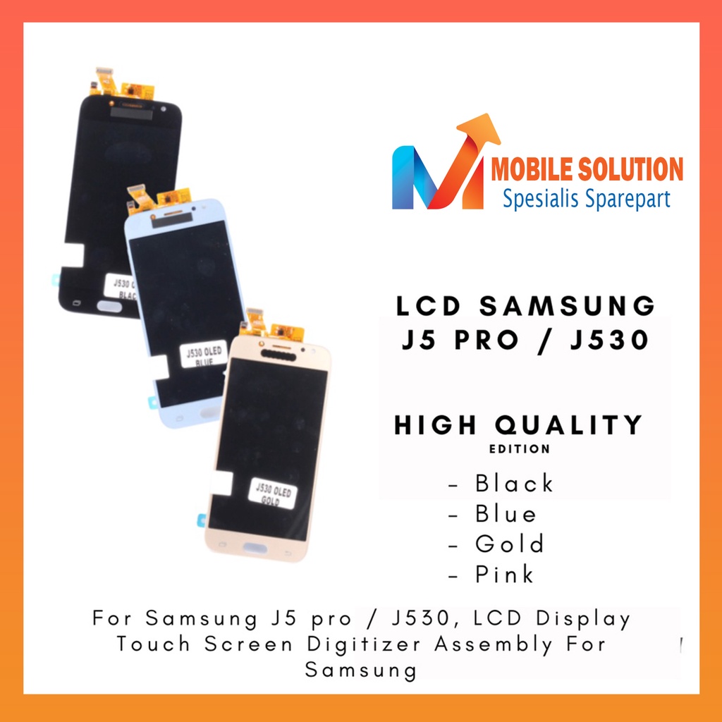 Grosir LCD Samsung J5 Pro / LCD Samsung J530 2017 OLED 100% Fullset Touchscreen Garansi 1 Bulan + Packing / Babbel