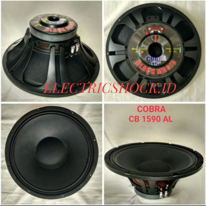 SPEAKER WOOFER 15 INCH COBRA BLACK MAGIC CB - 1590 AL