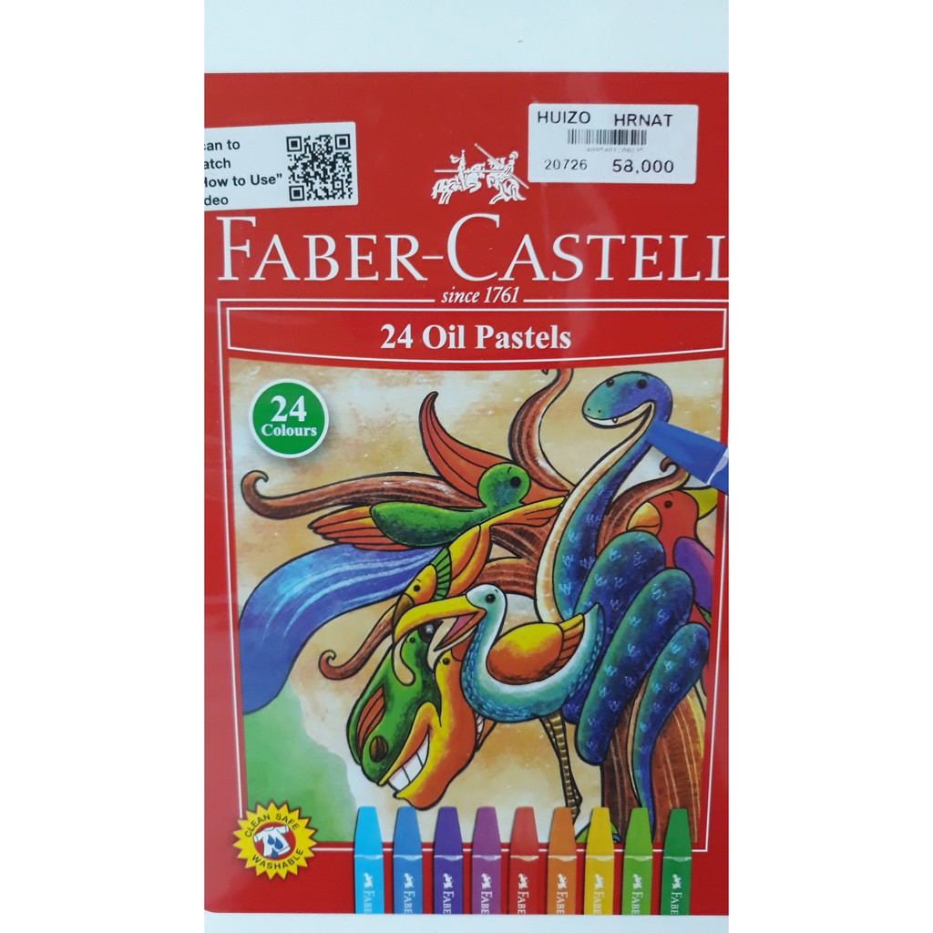 

Crayon FABER-CASTELL 24 warna model tas 16cm x 22cm