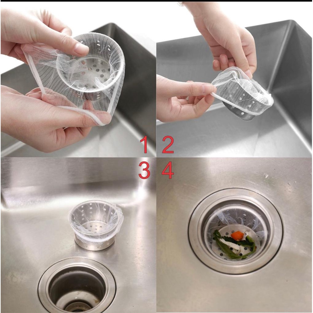 Jaring Saringan Wastafel filter cuci piring sisa sampah makanan Sink Filter Net Strainer - 1 pcs