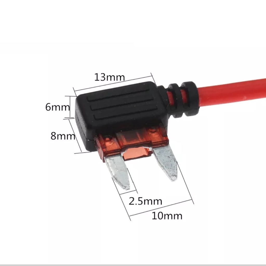 Kabel Jumper Fuse Tap Adapter Standard Mini Sekring 10 A