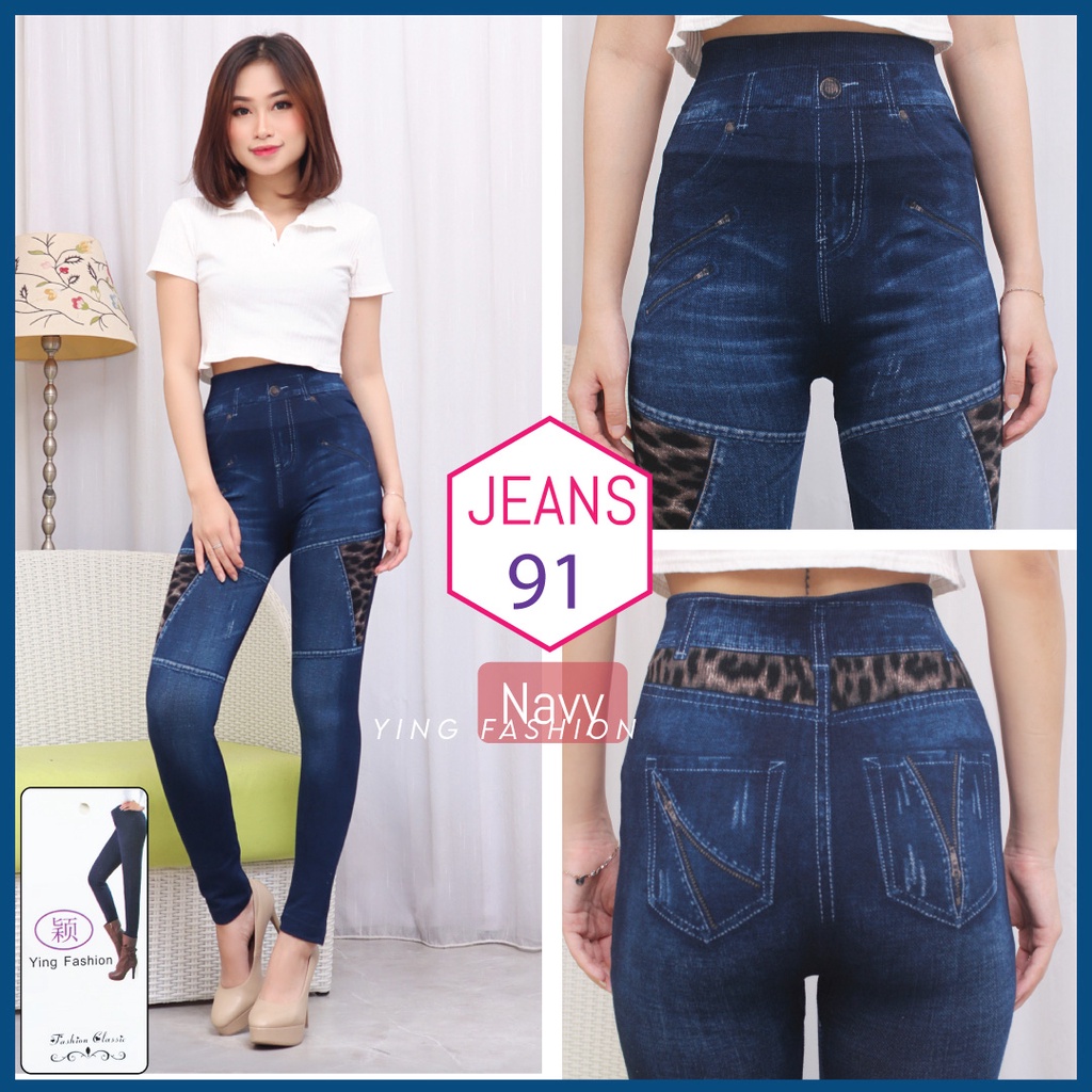 Celana Legging Jeans # 91 / legging jeans wanita /legging import Ying Fashion