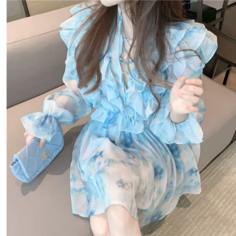 MDLV ~ 1974 SANNY TIEDYE DRESS KOREA IMPORT DRESS CANTIK DRESS PESTA DRESS PREMIUM FASHION IMPORT