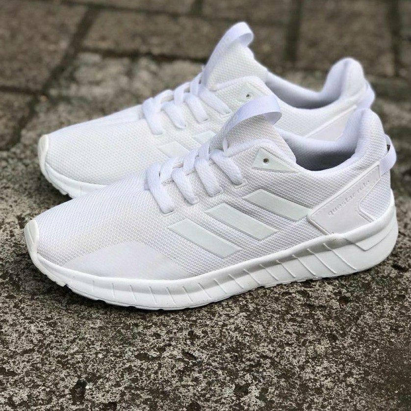 Sepatu Adidas Questar Putih import Premium Sneakers Pria Wanita Fullwhite Termurah Terlaris Best