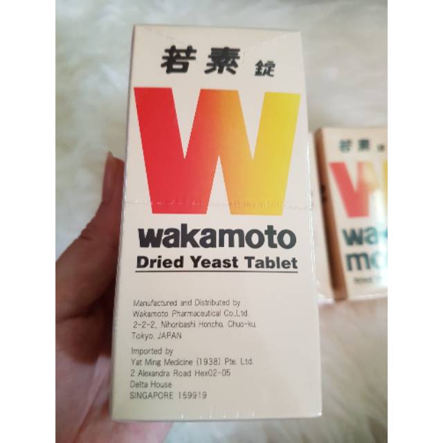 Wakamoto Dried Yeast Tablet - Obat Maag / Nyeri Lambung