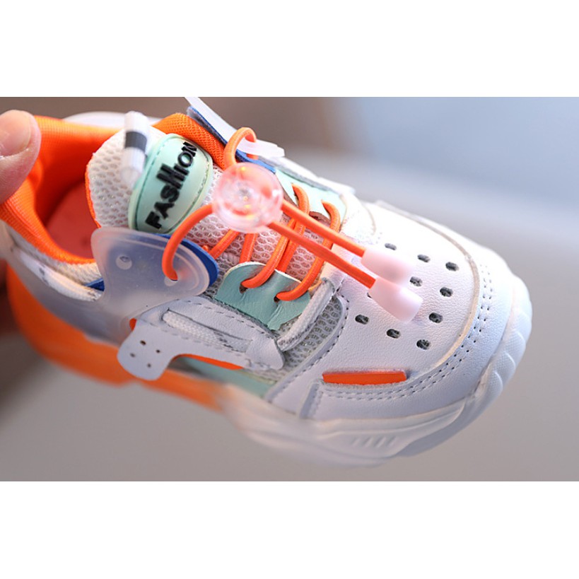 Sepatu Race LED Sneakers Kids Shoes Sepatu Anak Size 21-30 Usia 1-5 Tahun