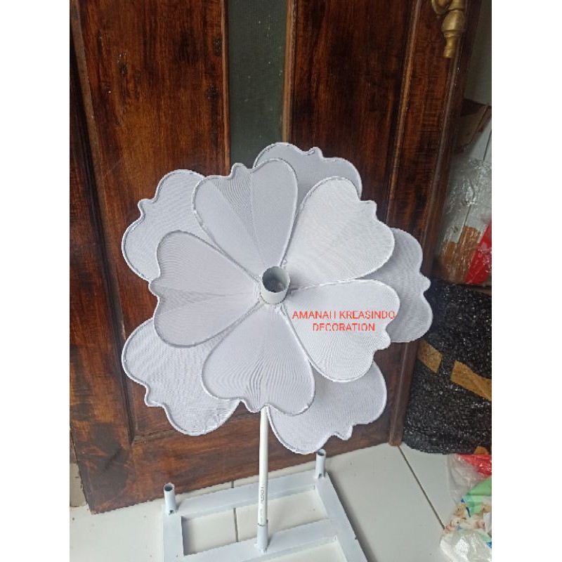 BUNGA DEKORASI PELAMINAN LAMPU HIAS