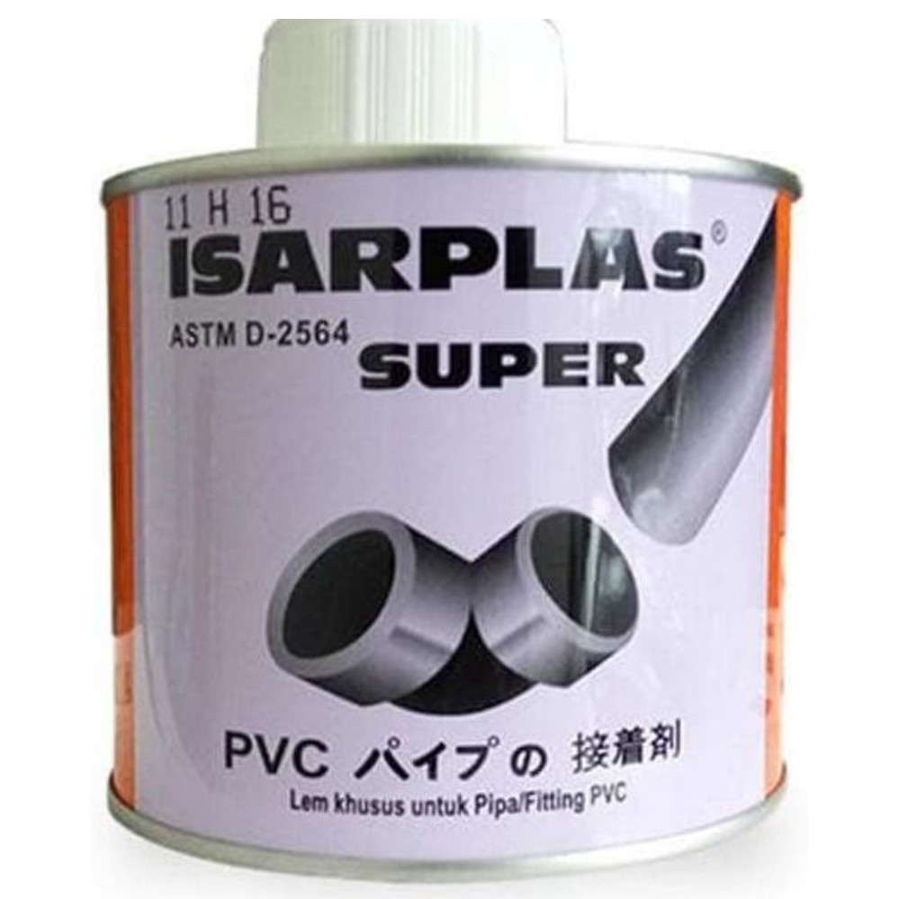 

Lem Pipa ISARPLAS / Lem Pipa PVC / Lem Paralon Kaleng 400Gr