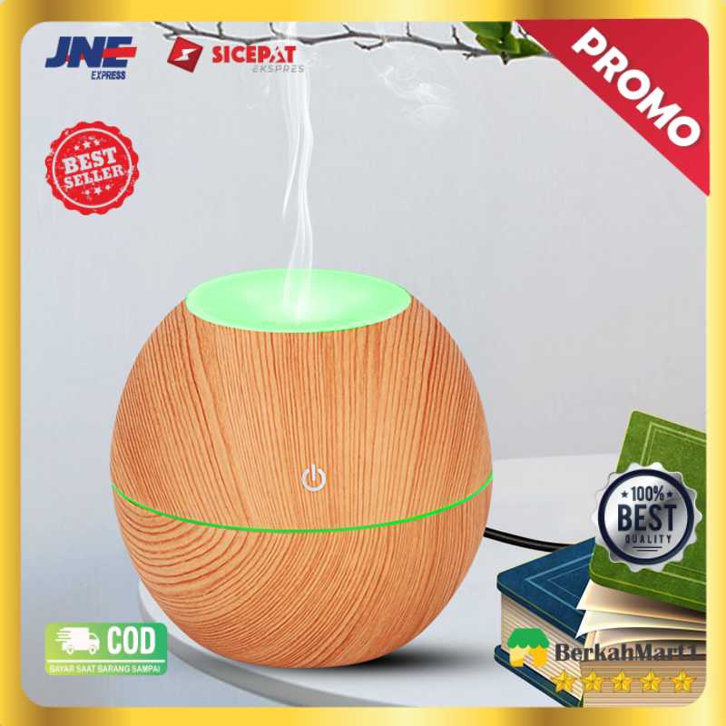 Taffware Air Humidifier Ultrasonic Aromatherapy Wood 130ml - NM007