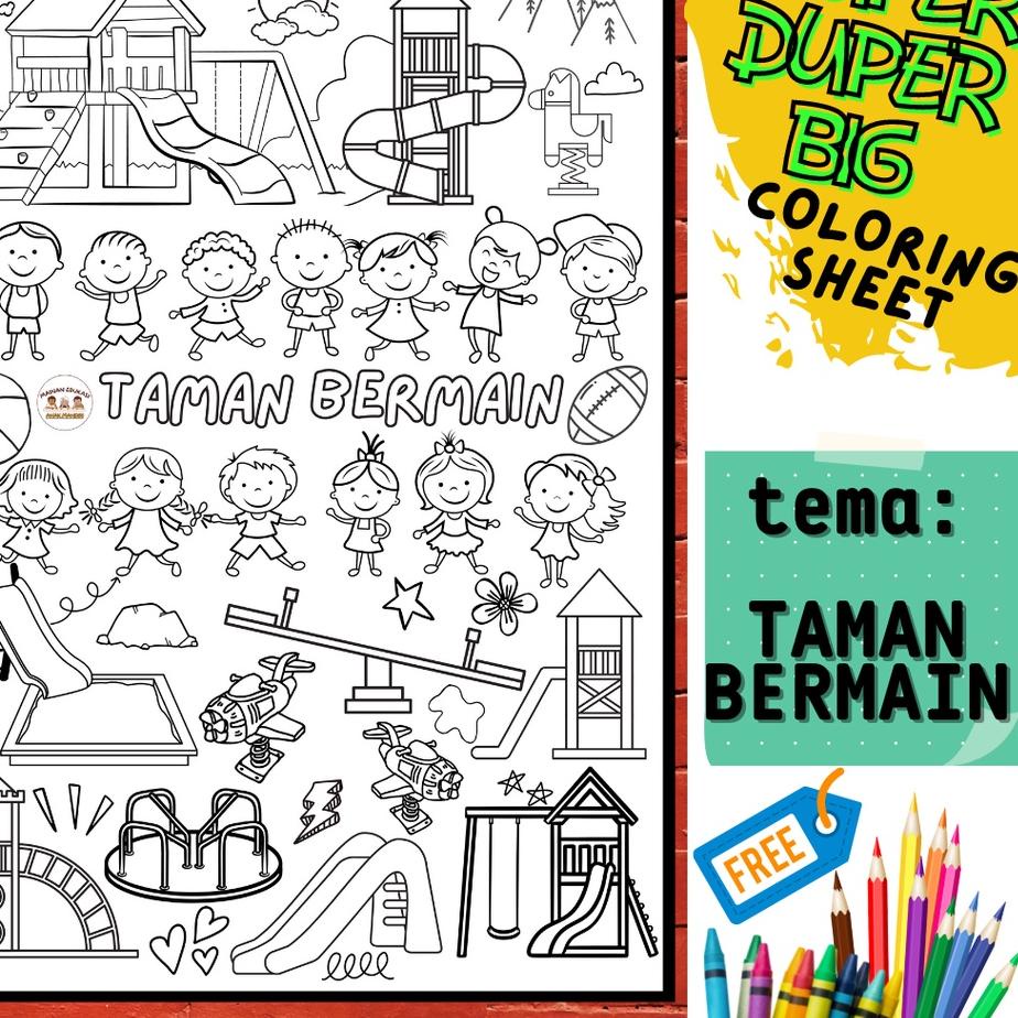 

[KODE PRODUK GFMEB61100] KERTAS MEWARNAI JUMBO Poster Mewarnai Raksasa Ukuran Besar Yukitadraw SERI DOODLE RAKSASA | Mainan edukasi kreasi anak kertas mewarna jumbo besar giant coloring sheet crayon