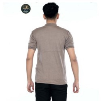 Satpam Kaos Security Kaos Polisi Terbaru Polos Kerah Pendek Warna Coklat