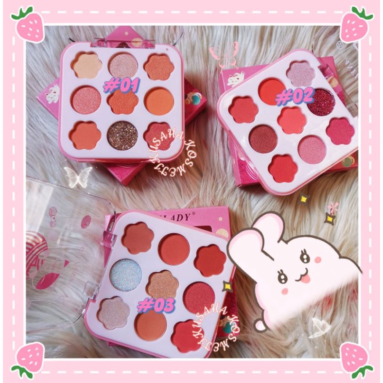 PROMO ECER!! EYESHADOW ANYLADY CAT 9 COLLOR PEACH BEST SELLER 943