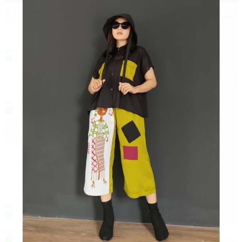 Pajamas Etnik | OneSet Muda Etnik | One Set Pajamas | Pajamas Rayon | Pajamas Jumbo | Setcel Rayon| 