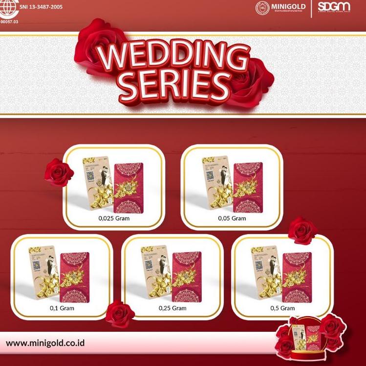 [RuD㊑] MiniGold Gift Series Wedding Emas Mini Murni Logam Mulia 24 Karat |Trend update