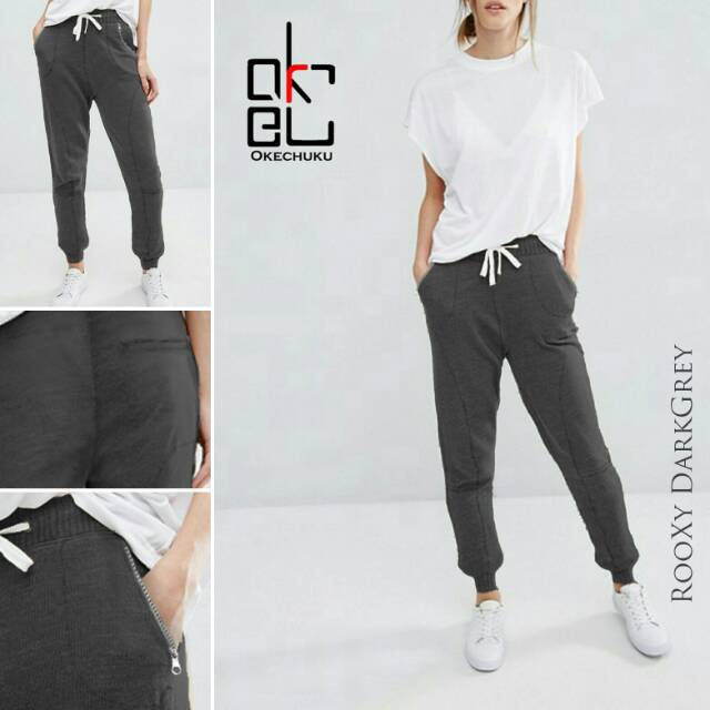 RooXy Jogger OkeCHuku Joger Sweatpants Celana Training RooXy Jogger OkeCHuku Joger Sweatpants Celana Training