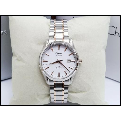 Alexandre Christie Ac 8554 Wanita Silver Combi Gold Original