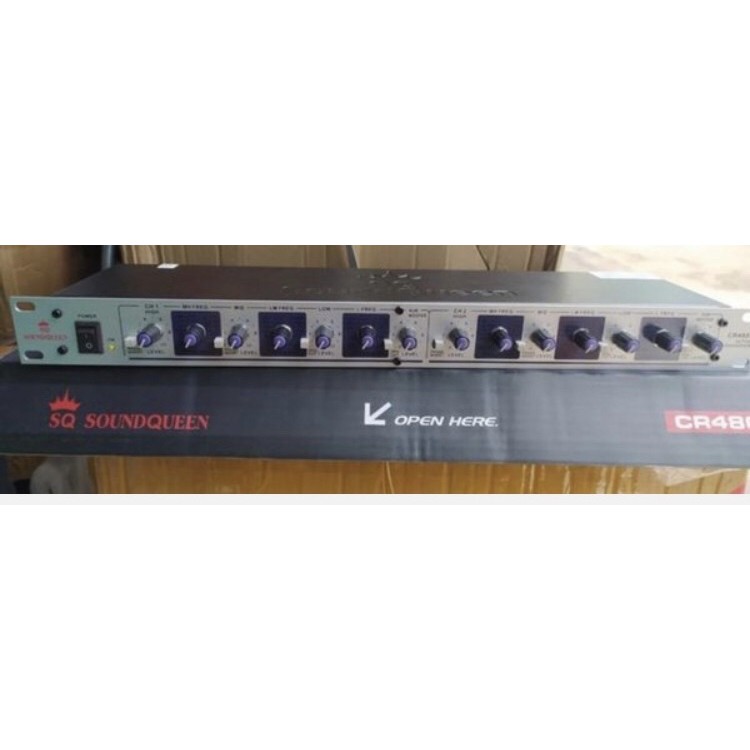 Crossover Soundqueen CR4800 Original 4 way 2 output Subwoofer Cr 4800 Crosofer Active Best Seller