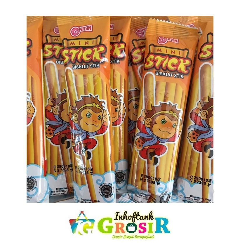 

Nissin Mini Stick 1 Pak Isi 10 Pcs Enak Gurih