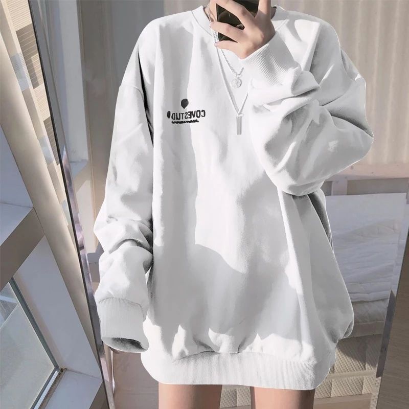 [MURAH] Sweater Wanita Converstudo Sweater Crewneck Hoodie Wanita Sweater Oversize Baju Wanita Switer Hudie Jaket Wanita-1