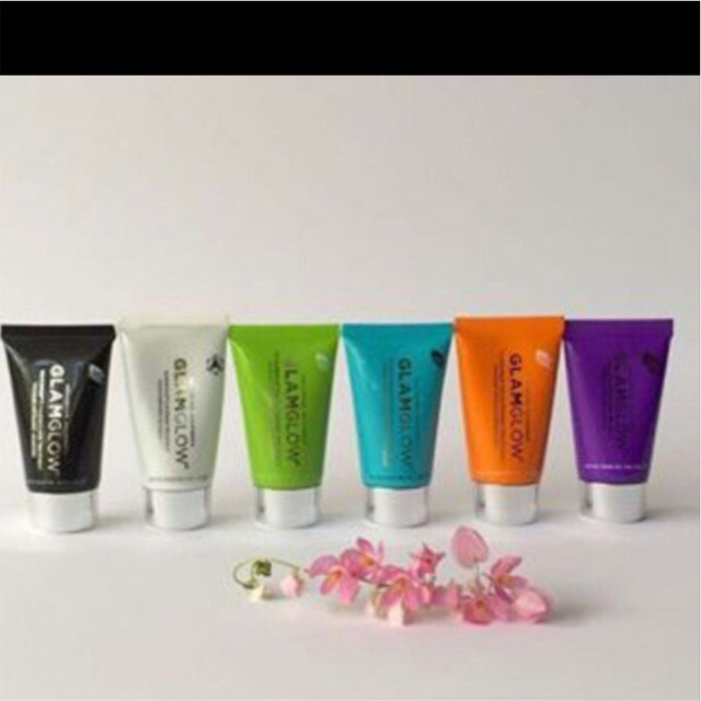 glamglow tube thirstymud flashmud powermud brightmud flashmud tube sachet