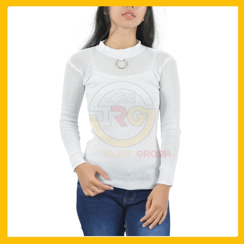 ATASAN WANITA RING KNIT SWEATER  / RAJUT PRESSBODY / SWEATER RAJUTWANITA KEKINIAN