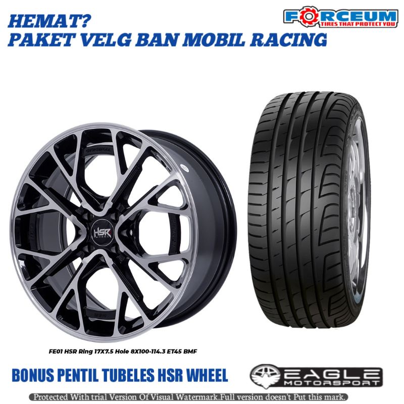 Paketan Velg Mobil Avanza Xenia Agya Ayla yaris HSR FE01 R17