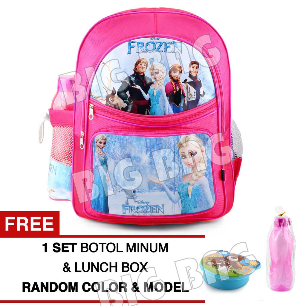 Tas Ransel Anak Perempuan Karakter - GLORIOUS.RTM + FREE Botol &amp; Lunchbox