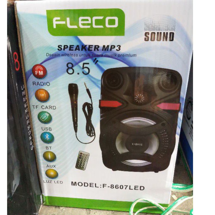 SPEAKER PORTABLE BLUETOOTH - SPEAKER FLECO - SPEKER AKTIF - SPEAKER BLUETOOTH - SPEKER PLUS MIC