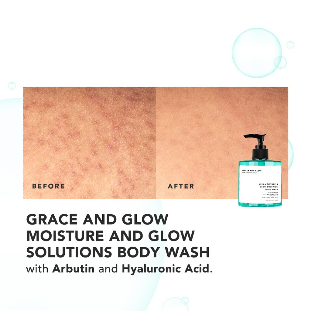 Grace and Glow Miss Moisture &amp; Glow Body Wash 400 ml - Sabun Mandi Cair untuk Melembabkan Kulit with Hyaluronic Acid【BPOM】