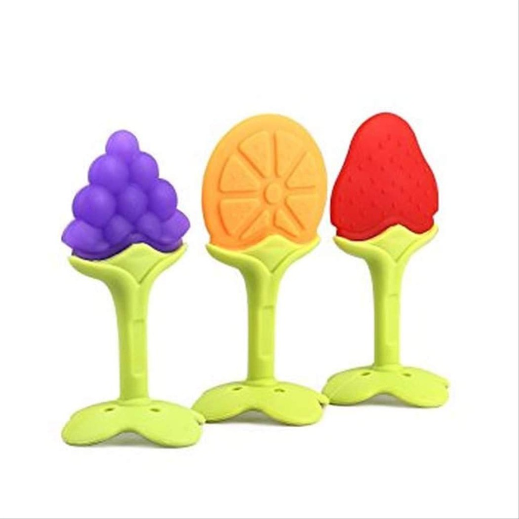 IQ baby Teether Fruit Orange/Strawberry/grape gigitan bayi