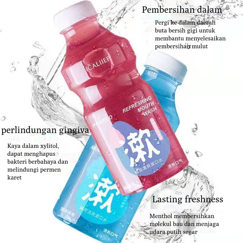 (COD)Obat kumur probiotik nafas segar mulut bersih50ml/350ml Mouthwash Fresh Mint  Obat Kumur Probiotik Nafas segar Pemutih gigi