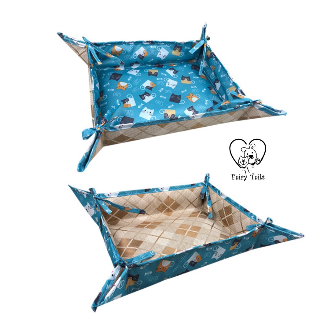 Tempat Tidur Anjing Kucing Ranjang Lipat untuk Anjing Kucing dengan Bahan Lembut | Pet Cat Dog Foldable Bed