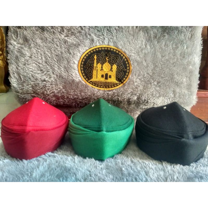 Peci Imamah Permanen Warna