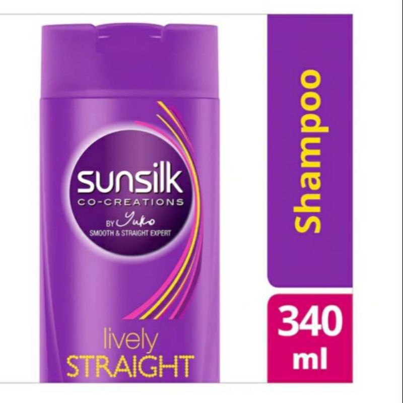 Sunsilk Shampo Lively Straight 340ml
