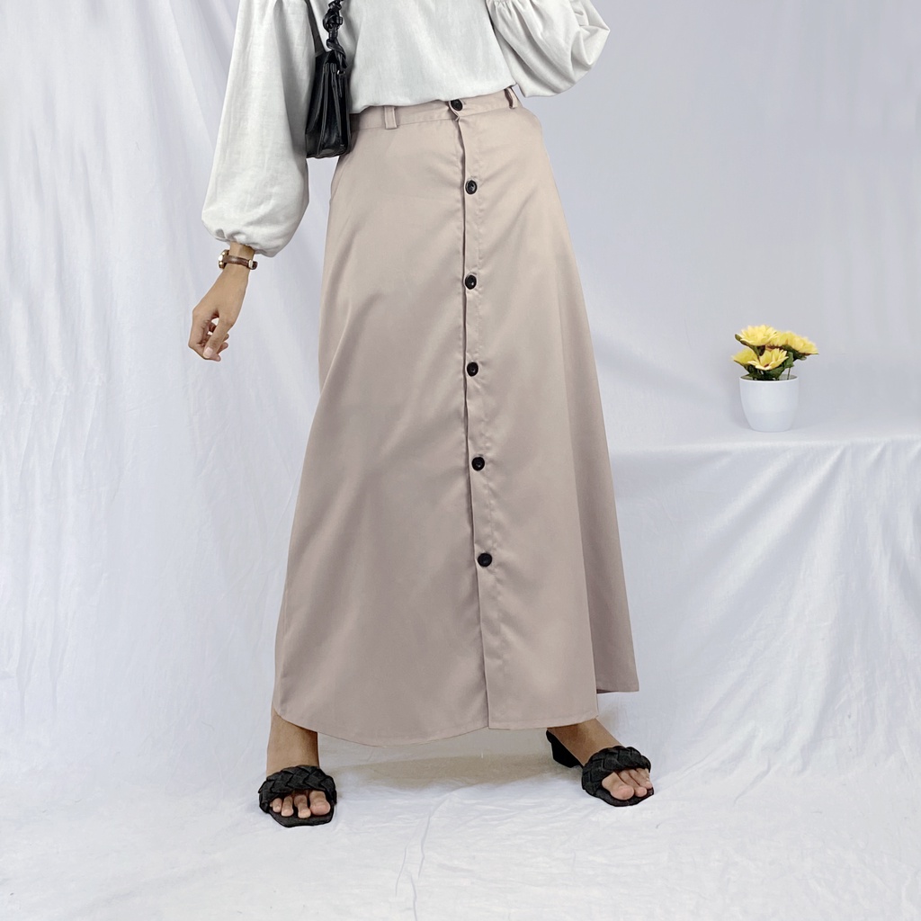 Casual Button Skirt - AC