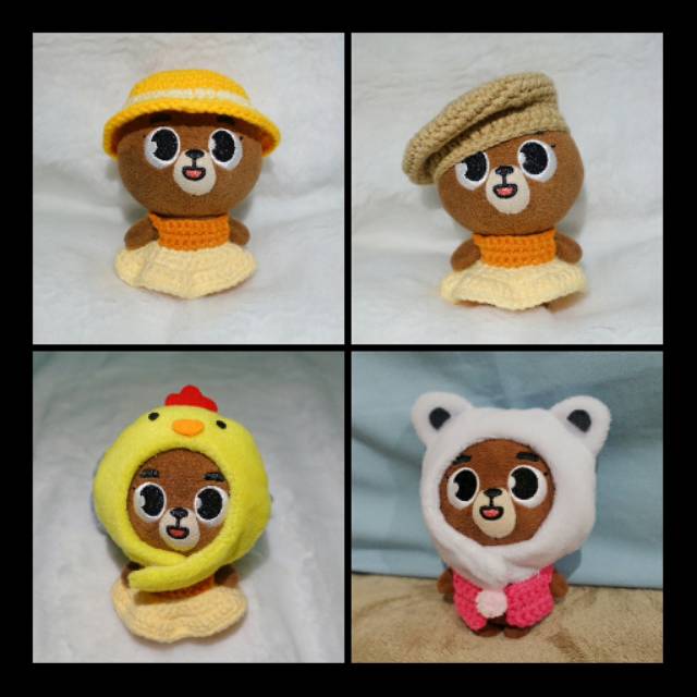 Baju Denimalz DAY6 (fur hat Dan topi rajut)