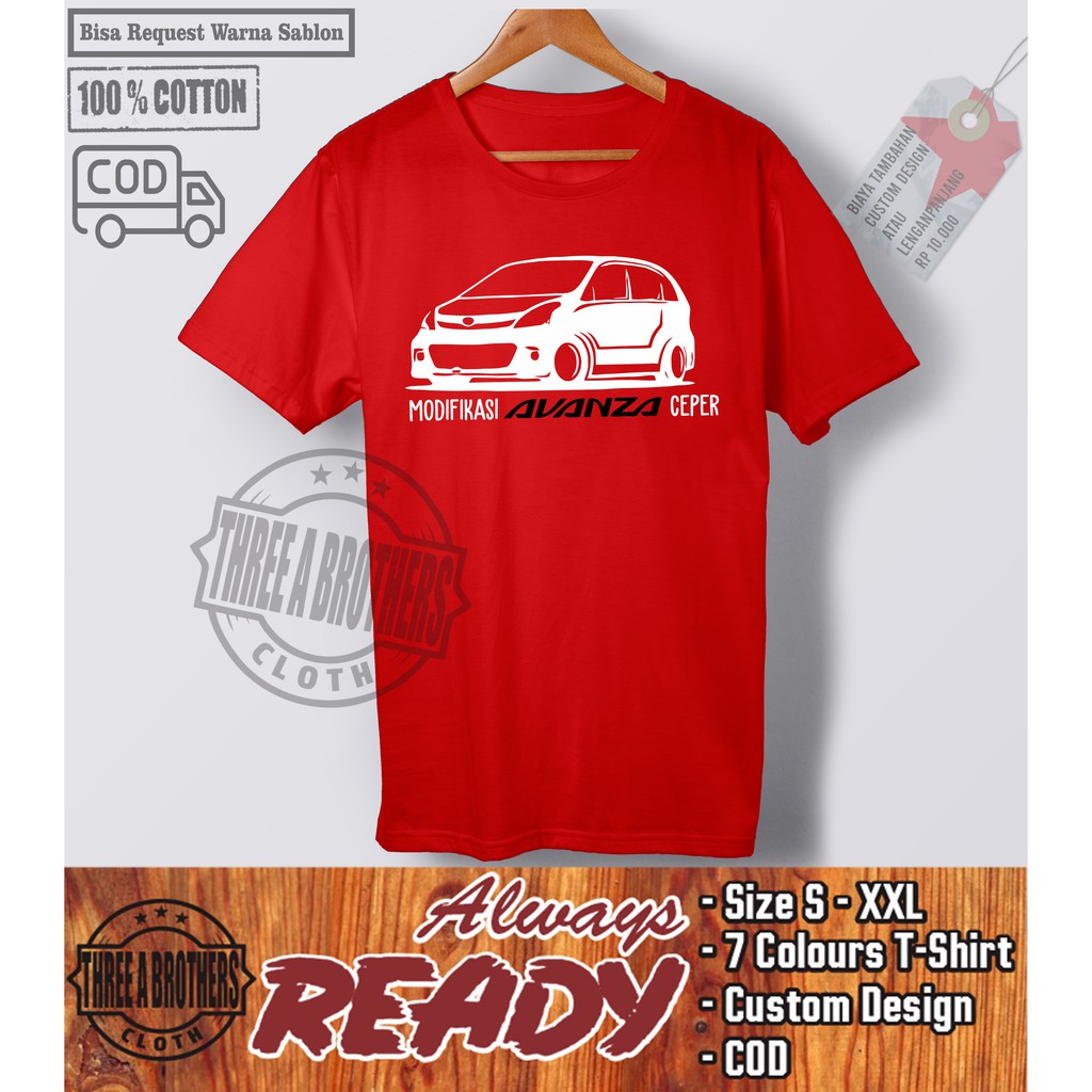 Jual Kaos Baju Mobil Avanza TACI Mbobil Ceper Otomotif Indonesia Shopee Indonesia