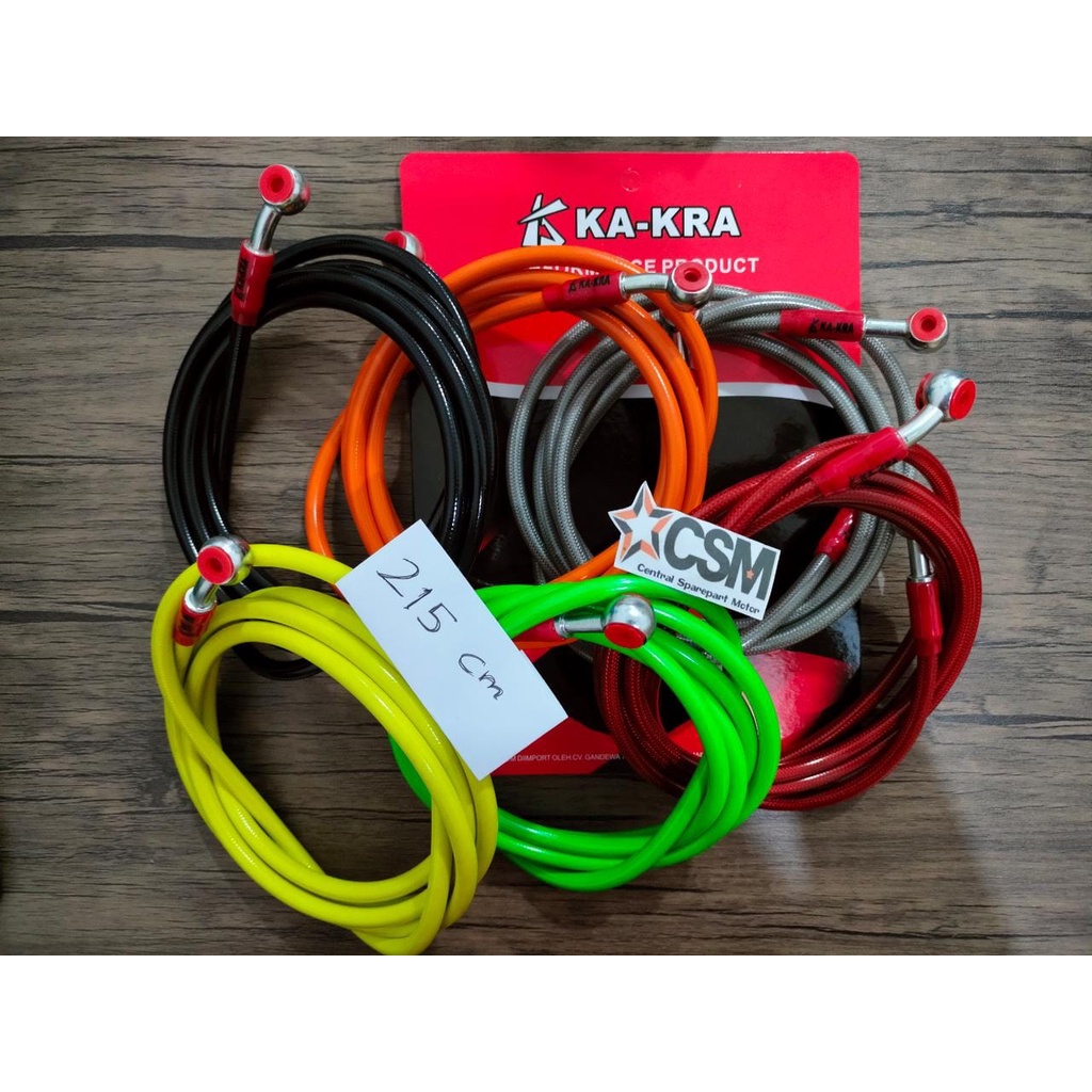 Kabel Selang Rem Belakang Karbon isi Serat 215cm 215 cm Disc Aerox Lexi PCX Xmax Nmax ADV Old New Moscow DLL ANTI BOCOR ANTI PANAS