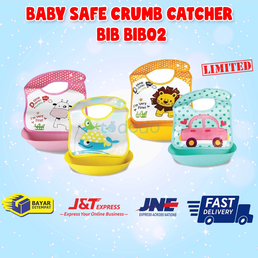 Baby Safe Crumb Catcher Bib BIB02 - Bib Bayi / Celemek / Tadah Iler / Alas Makan