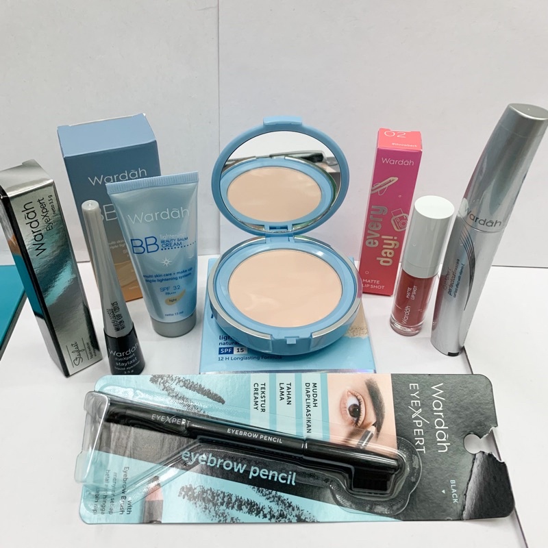(Bisa COD) Wardah Paket Makeup Pemula 6in1