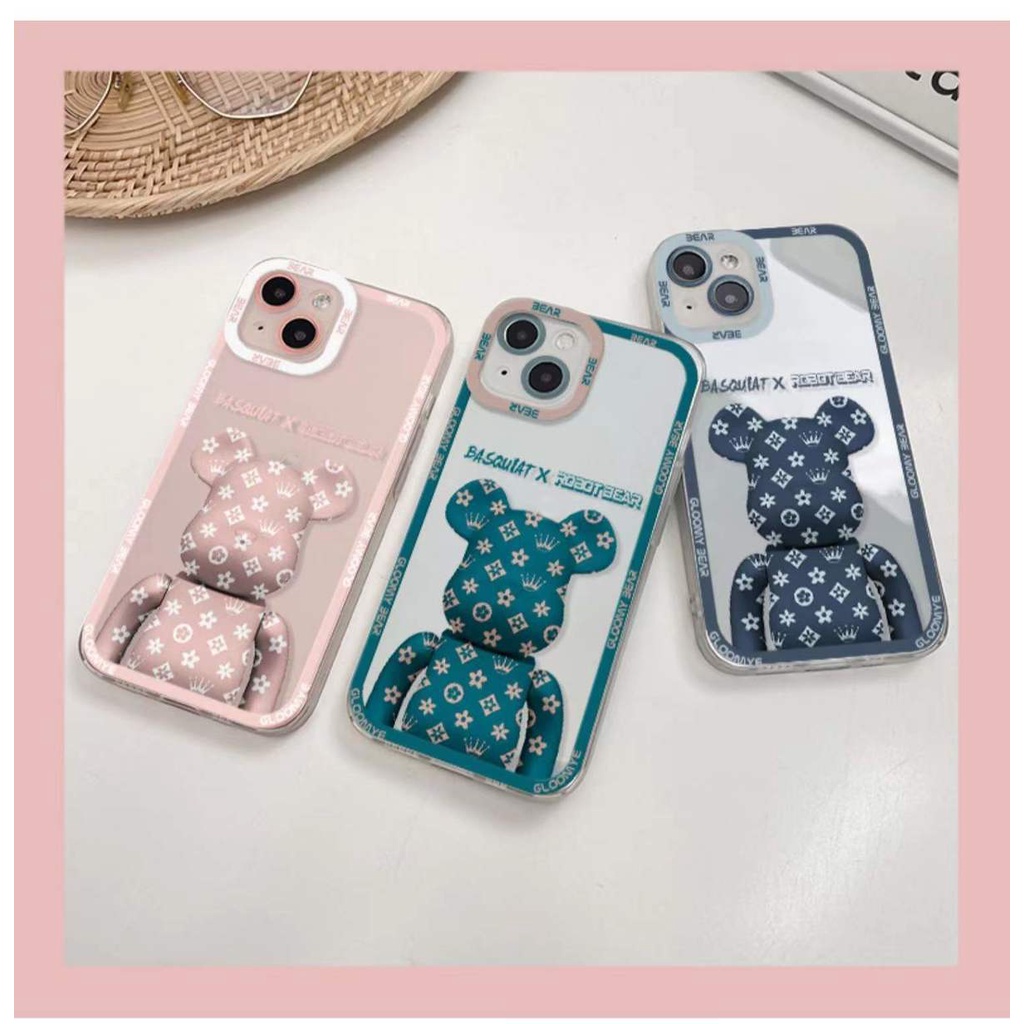 Power Soft Case TPU Motif Beruang Untuk Iphone 13 12 Mini 11 Pro X XR XS Max SE 2020 6 6S 7 8 Plus