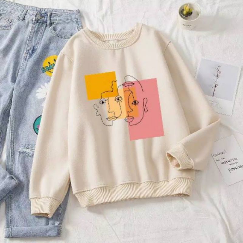 AESTHETIC SWEATER WANITA KEKINIAN TERMURAH