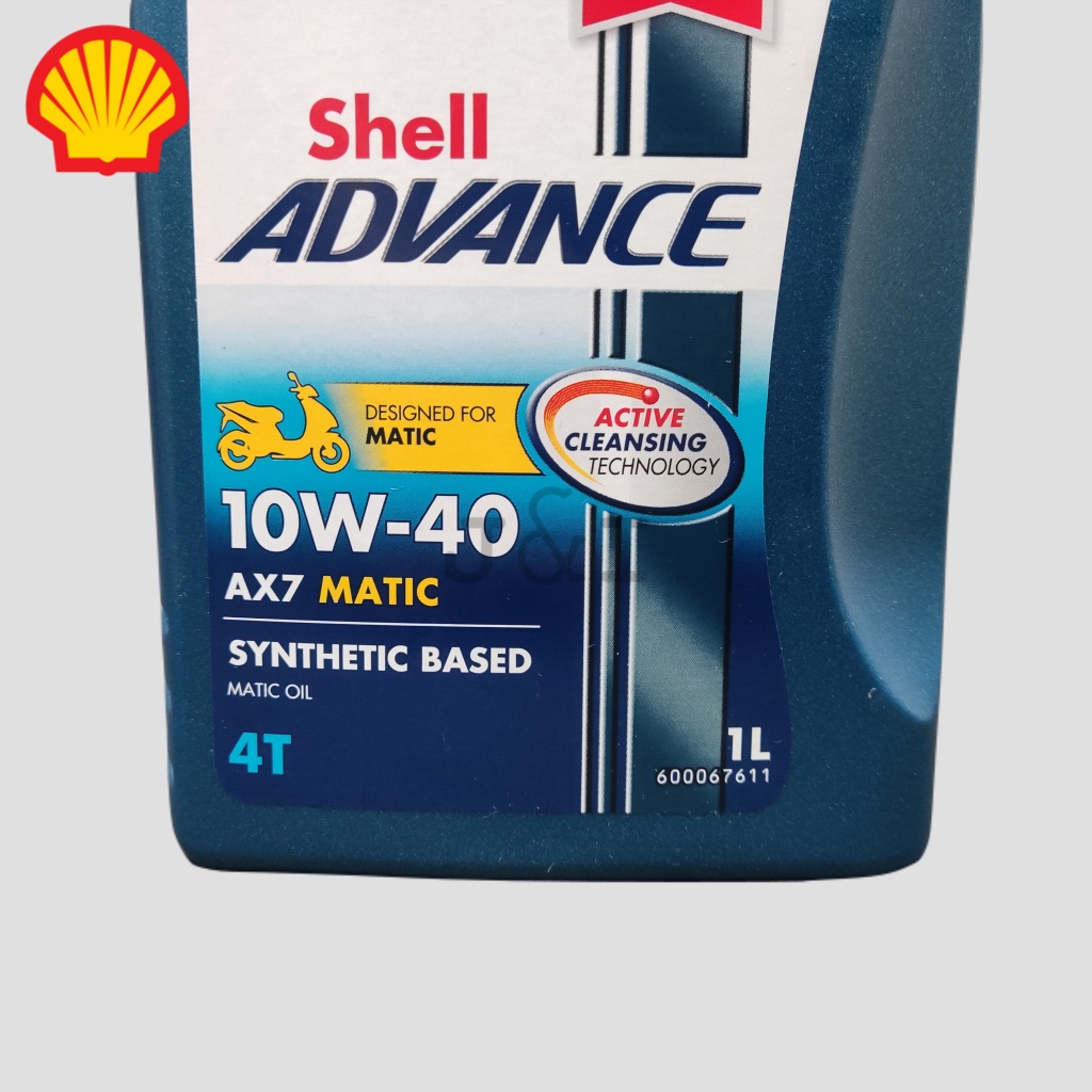 Oli Shell Advance AX7 MATIC 10W-30 API SN JASO MB 1 Liter